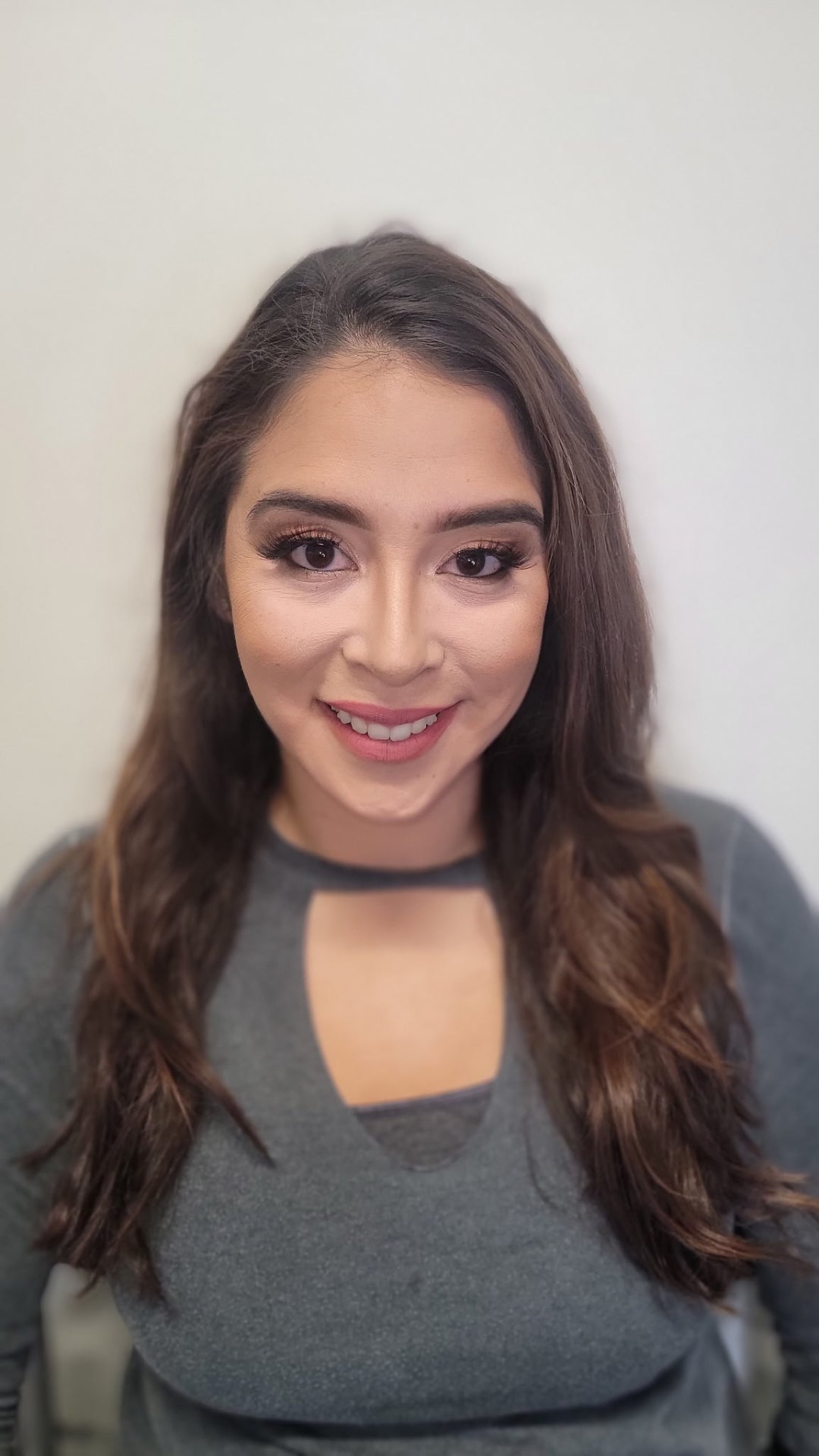Soft Glam Makeup after