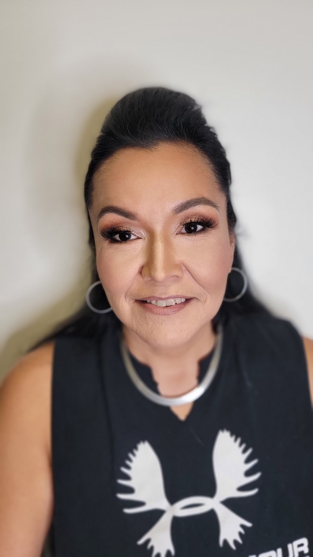 Full Glam Makeup after