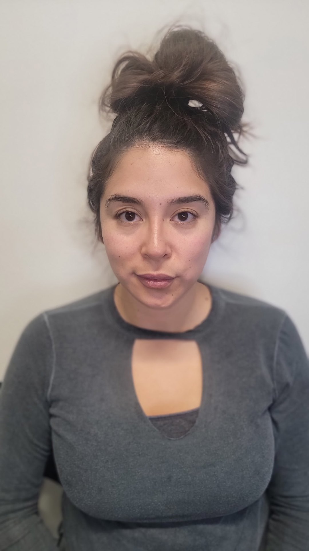 Soft Glam Makeup before